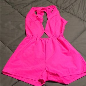 Neon Pink Romper
